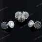 50 PCS MAGNETIC RHINESTONE CRYSTAL18KGP ROUND BALL CLASP FINDINGS WHOLE SALE