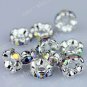 10PCS AB CLEAR AB CRYSTAL HOLE SPACER BEAD M010212