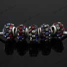 50X Multicolor Crystal Resin Beads Finding Fit Bracelet