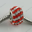 CZECH CRYSTAL 925 SILVER CHARM BEAD FIT BRACELET
