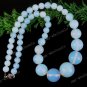 Pretty Opal Gemstone Fashion Beaded Charm Necklace 18"