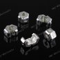 5X HEXAGON SILVER CLASP STOPPER CHARM BEAD FIT BRACELET