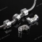 5PCS SMILE SILVER CLASP STOPPER CHARM BEAD FIT BRACELET