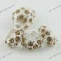Crystal Silver Plated Charm Beads Loose European Beads Finding Fit Bracelet