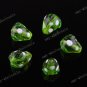 5PCS GREEN STRAWBERRY LAMPWORK GLASS CHARM LOOSE BEAD
