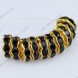 100PCS BLACK GCRYSTAL LOOSE BEADS FINDINGS FIT BRACELET 4X10MM WHOLESALE