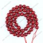 1 STRAND RED CORAL ROUND GEMSTONE LOOSE BEADS B01060008
