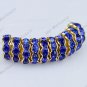 4X10MM 10PCS BLUE CRYSTAL SPACER LOOSE BEADS FINDINGS