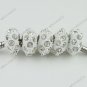 20x Clear Crystal Resin Charm Beads Fit Bracelet 6X12m