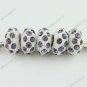 20x Violet Crystal Resin European Big Hole Beads Finding Fit Bracelet WHOLESALE