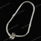 5PCS SNAKE EMBOSS 18 KGP EUROPEAN BRACELETS FIT CHARM BEADS WHOLESALE 22CM