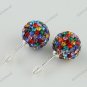 SWAROVSKI CRYSTAL AUTHENTIC 925 STERLING SILVER FASHION STUD EARRINGS 10MM