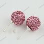 SWAROVSKI CRYSTAL AUTHENTIC 925 STERLING SILVER FASHION STUD EARRINGS 10MM