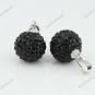 SWAROVSKI CRYSTAL AUTHENTIC 925 STERLING SILVER BALL CHARM PENDANT 10MM