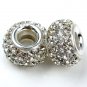 SWAROVSKI CRYSTAL TRUE 925 STERLING SILVER EUROPEAN CHARM BEAD FIT BRACELET