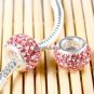 SWAROVSKI CRYSTAL TRUE 925 STERLING SILVER EUROPEAN CHARM BEAD FIT BRACELET