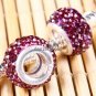 SWAROVSKI CRYSTAL TRUE 925 STERLING SILVER EUROPEAN CHARM BEAD FIT BRACELET