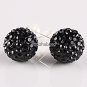 TRUE 925 STERLING SILVER SWAROVSKI CRYSTAL FASHION STUD EARRINGS 8MM