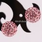 TRUE 925 STERLING SILVER SWAROVSKI CRYSTAL FASHION STUD EARRINGS 8MM