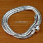 10X SILVER EUROPEAN NECKLACE CHAIN 18" FOR CHARM BEADS 46CM