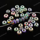 100X WHOLESALE MIX POLYMER CLAY EUROPEAN BIG HOLE CHARM BEADS FINDINGS