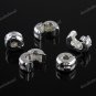 20X SILVER EUROPEAN STOPPER CLIP/LOCKS CHARM BEADS FINDINGS WHOLESALE 6X9MM