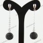 SWAROVSKI CRYSTAL AUTHENTIC 925 STERLING SILVER DANGLE EARRINGS 10MM