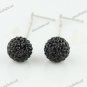 SWAROVSKI CRYSTAL AUTHENTIC 925 STERLING SILVER DANGLE EARRINGS 10MM