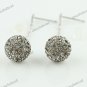 SWAROVSKI CRYSTAL AUTHENTIC 925 STERLING SILVER DANGLE EARRINGS 10MM