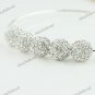 5X CLEAR CRYSTAL ALLOY DISCO BALL SPACER LOOSE BEADS JEWELRY FINDINGS 10MM