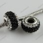 AUTHENTIC 925 STERLING SILVER SWAROVSKI CRYSTAL EUROPEAN BIG HOLE CHARM BEAD