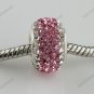 AUTHENTIC 925 STERLING SILVER SWAROVSKI CRYSTAL EUROPEAN BIG HOLE CHARM BEAD