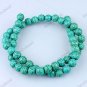 6MM TEXTURE TURQUOISE HOWLITE ROUND BALL LOOSE BEADS FINDINGS 1 STRAND