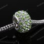 SWAROVSKI CRYSTAL TRUE 925 STERLING SILVER BIG HOLE EUROPEAN CHARM BEAD
