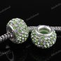 SWAROVSKI CRYSTAL TRUE 925 STERLING SILVER BIG HOLE EUROPEAN CHARM BEAD
