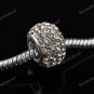 SWAROVSKI CRYSTAL TRUE 925 STERLING SILVER BIG HOLE EUROPEAN CHARM BEAD