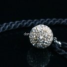 AUTHENTIC SILVER CLEAR SWAROVSKI CRYSTAL PENDANT 14MM