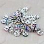 100X WHOLESALE LOTS MIXED CRYSTAL SPACER BEADS JEWELRY FINDINGS 6MM