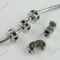 20X BLACK CRYSTAL EUROPEAN STOPPER CLIP/LOCKS CHARM BEADS FINDING WHOLESALE 10MM