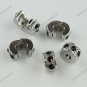 20X BLACK CRYSTAL EUROPEAN STOPPER CLIP/LOCKS CHARM BEADS FINDING WHOLESALE 10MM
