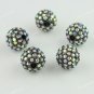 10X CLEAR AB CRYSTAL DISCO BALL SPACER LOOSE BEADS JEWELRY FINDINGS 10MM