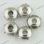 20X WHOLESALE CLEAR CRYSTAL GREY POLYMER CLAY EUROPEAN CHARM LOOSE BEADS
