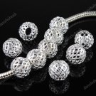 NET BALL EUROPEAN BIG HOLE CHARM LOOSE BEADS JEWELRY FINDINGS 10MM FIT BRACELET
