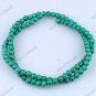 4MM TEXTURE TURQUOISE HOWLITE ROUND BALL LOOSE BEADS FINDINGS 1 STRAND