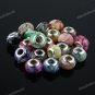 50X MIXED COLOR SHELL RESIN CHARM EUROPEAN BEADS JEWELRY FINDINGS WHOLESALE LOT