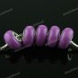 20X WHOLESALE VIOLET POLYMER CLAY EUROPEAN CHARM BEADS JEWELRY FINDINGS