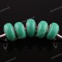 20X WHOLESALE GREEN POLYMER CLAY EUROPEAN CHARM BEADS FIT BRACELET