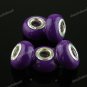 20X WHOLESALE AMETHY POLYMER CLAY EUROPEAN CHARM BEADS FIT BRACELET