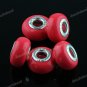 20X WHOLESALE ROSE POLYMER CLAY EUROPEAN CHARM BEADS FIT BRACELET