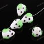 20X WHITE STRAWBERRY LAMPWORK GLASS LOOSE BEADS JEWELRY FINDINGS WHOLESALE